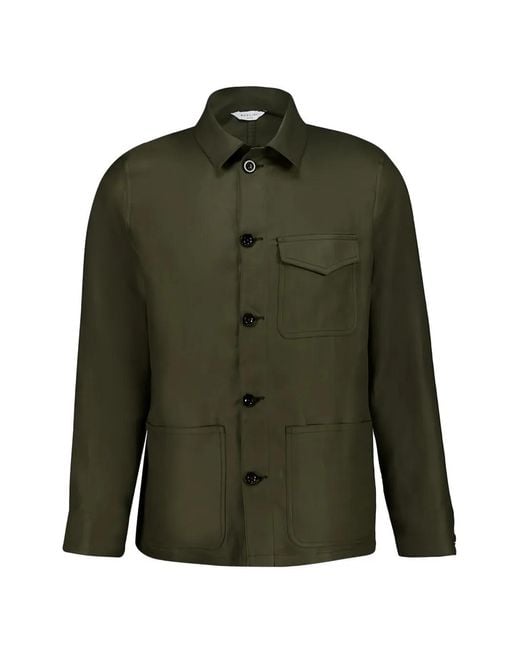 Boglioli Green Linen Shirt for men