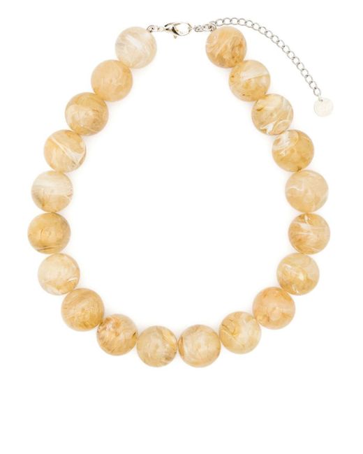 Paloma Wool Metallic Marbled Beaded Necklace