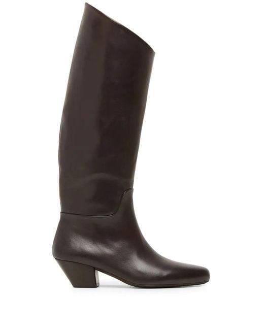 Marsèll Brown Goccio Knee-Length Leather Boots