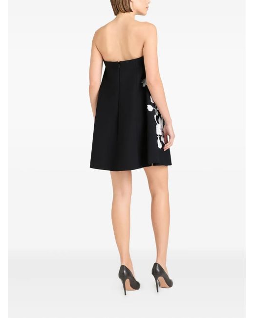Cinq À Sept Irla Strapless Jurk Met Geborduurde Bloemen in het Black