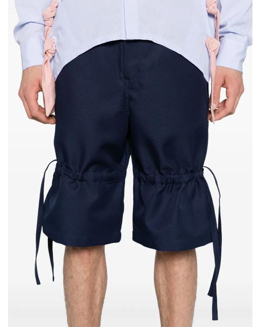 Comme des Garçons Blue Adjustable Shorts for men