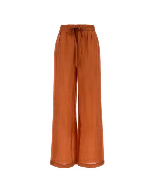 THE ROSE IBIZA Orange Drawstring Straight-Leg Pants