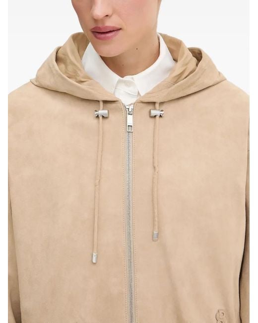 Boss Blue Zip-fastening Hooded Jacket
