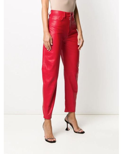 The Attico High-Waisted Tapered Trousers
