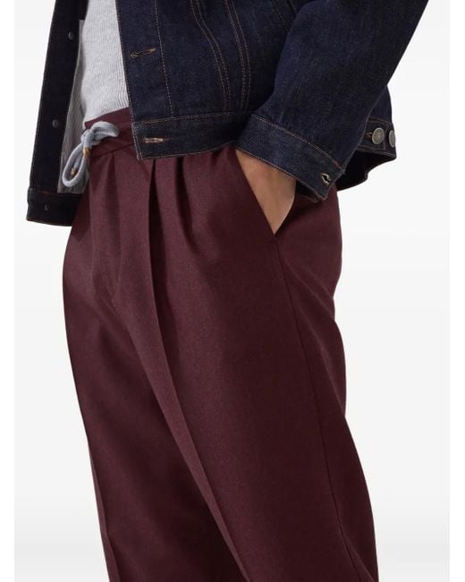 Brunello Cucinelli Klassische Hose in Purple für Herren