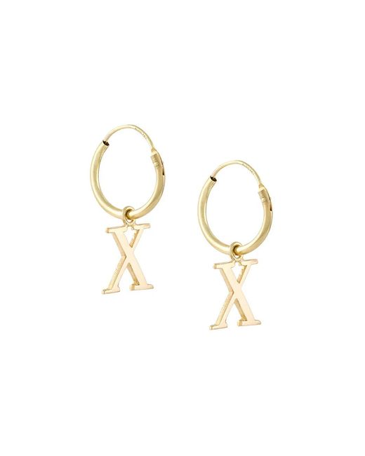 18Kt 'X' Earrings di Wouters & Hendrix in Metallic