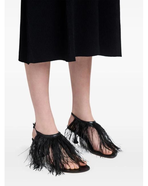 Proenza Schouler Black 60Mm Tee Sandals