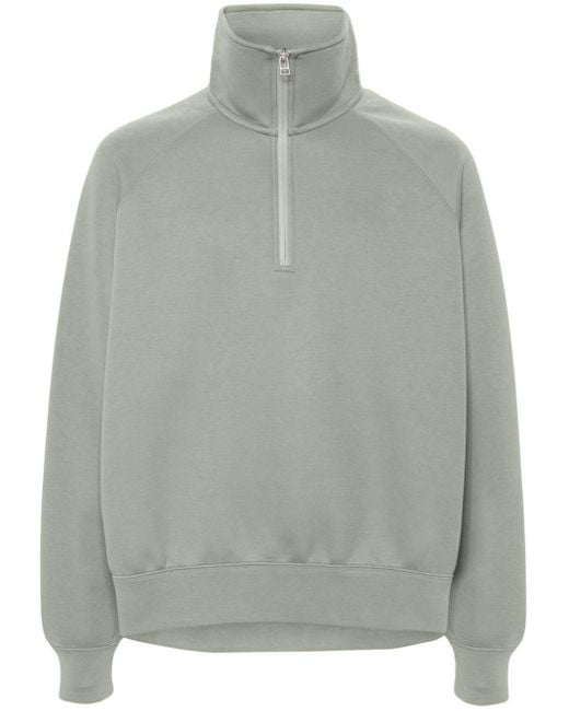 Nike Jersey-Sweatshirt mit kurzem Reißverschluss in Gray für Herren
