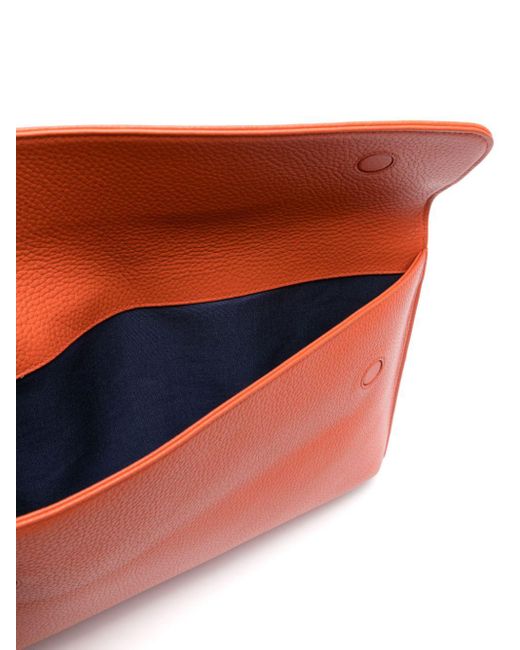 Maletín para portátil con logo Aspinal de hombre de color Orange
