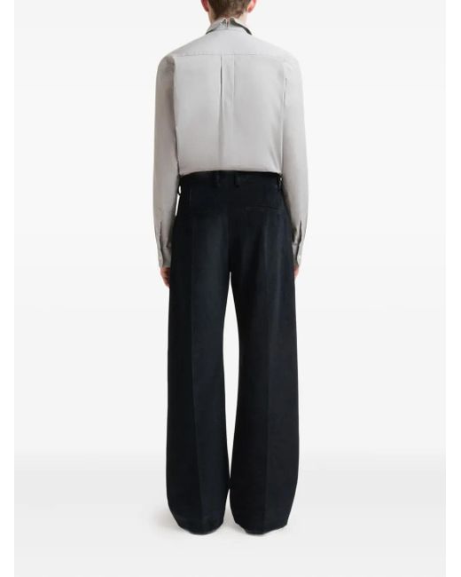 Marni Black X Slawn & Soldier Tulip-Print Velvet Trousers for men