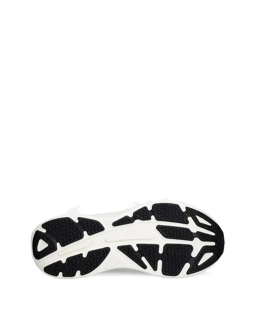 EA7 Black Logo-Print Sneakers for men