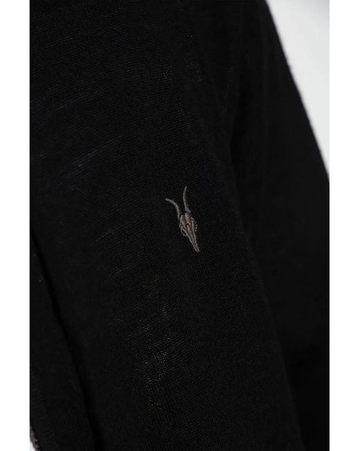 AllSaints Black Mode Hoodie for men