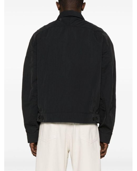Jacquemus Black Exaggerated-Zip Bomber Jacket for men