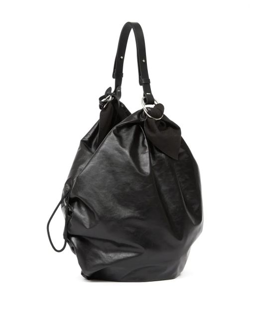 Maison Margiela レザー トートバッグ Black