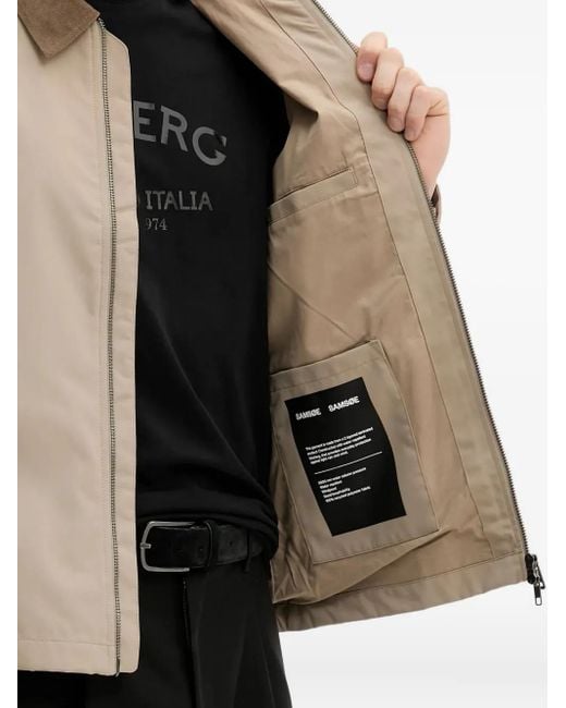 Samsøe & Samsøe Natural Corduroy-Collar Zip-Front Jacket for men