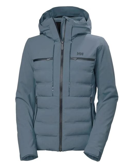 Helly Hansen Blue Hooded Ski Jacket