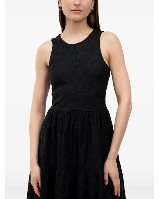 Boss Black Broderie-Anglaise Tiered Maxi Dress
