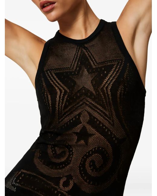 Twinset スタージャカード ドレス Black