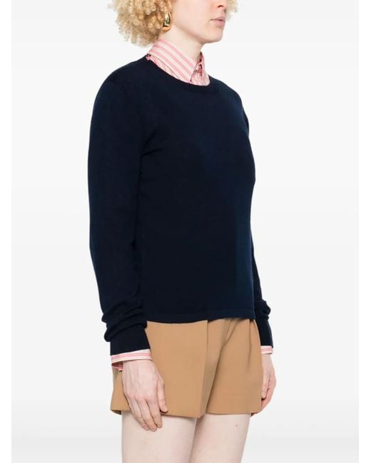 Barrie Blue Crew-Neck Sweater