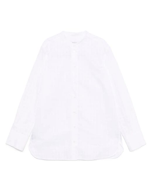 Maison Kitsuné White Grid Pattern Shirt