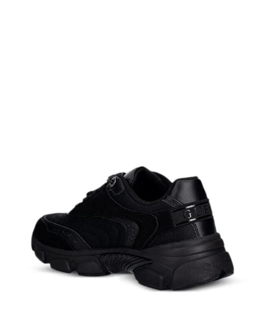 Guess Black Lace-Up Sneakers