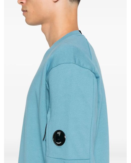C P Company Sweater Met Logoprint in het Blue voor heren