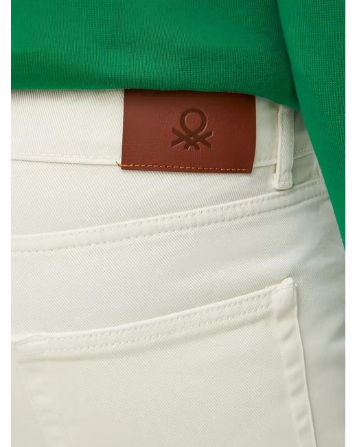 Benetton Black Logo-Patch Jeans for men