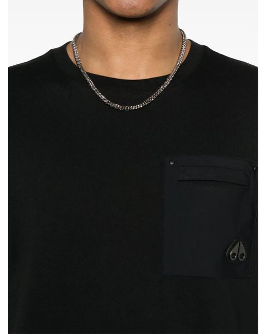 Moose Knuckles Black Dalon T-Shirt for men