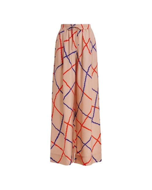 Essentiel Antwerp Pink Drawstring-Fastening Trousers