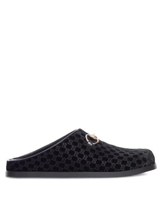 Gucci GGパターン ミュール Black