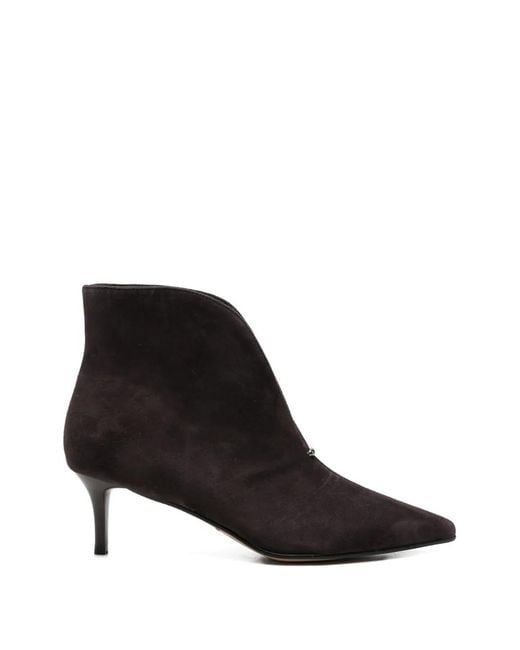 SERGIO MORETTI FIRENZE Black Suede Ankle Boots