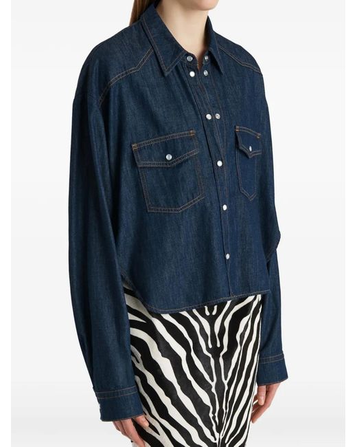 Khaite Blue Grenon Shirt