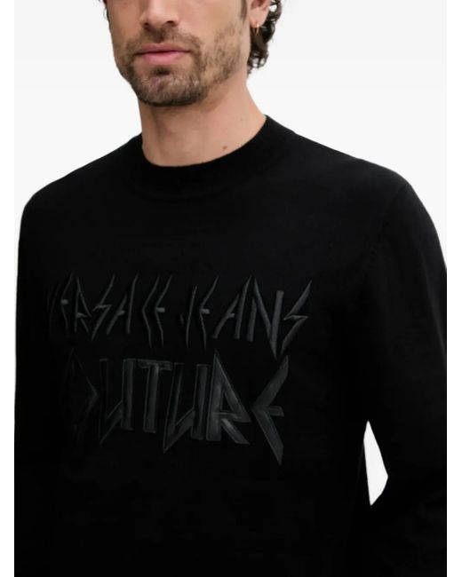 メンズ Versace Jeans Couture ロゴ セーター Black