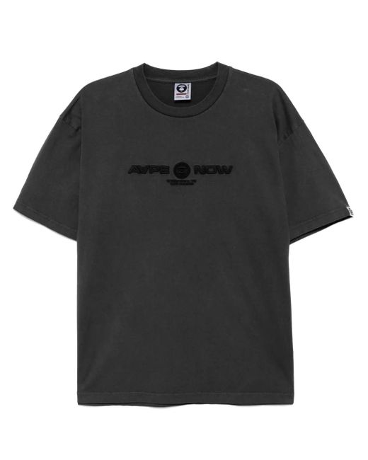 メンズ Aape By A Bathing Ape ロゴ Tシャツ Black