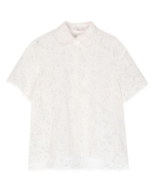 Camisa con cordones Ermanno Scervino de color White