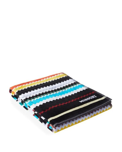 Missoni Blue Curt Cotton Beach Towel