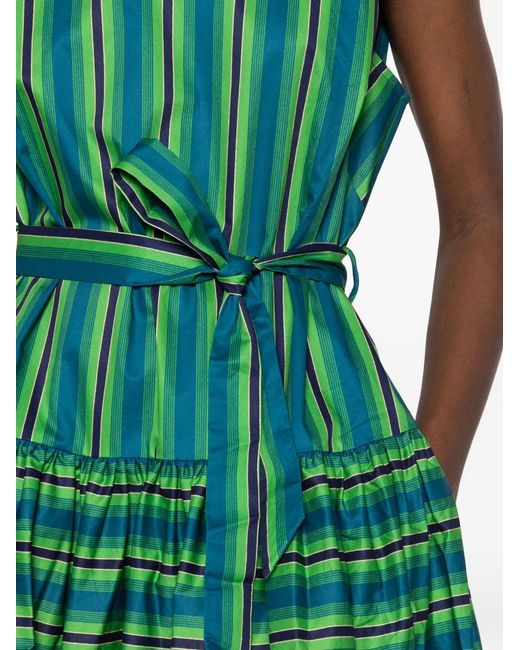 ALÉMAIS Green Margo Midi Dress