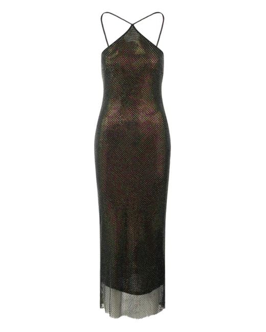The New Arrivals Ilkyaz Ozel Black Sequin-Embellished Dress