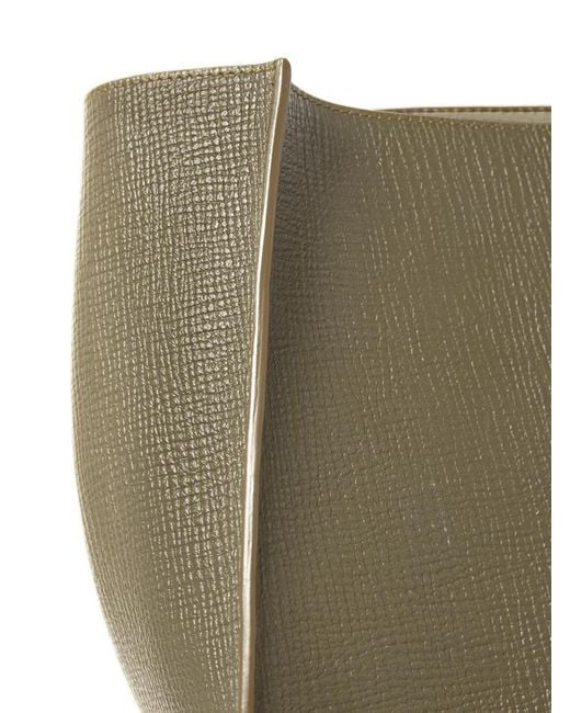 Studio Nicholson Gray Sac Porté Épaule Doublet Type 2 En Cuir Grainé