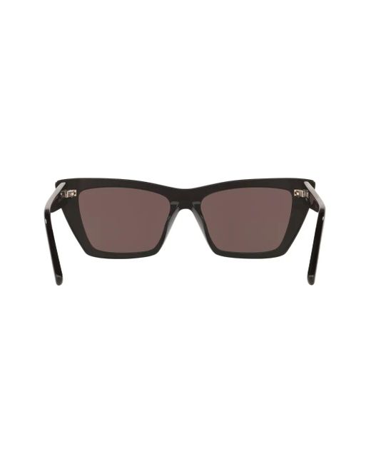 Saint Laurent Brown Cat-Eye Frame Tinted Sunglasses
