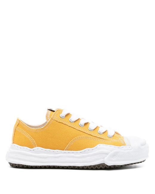 Maison Mihara Yasuhiro Yellow Hank Low-Top Sneakers for men
