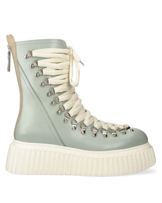 Agl Attilio Giusti Leombruni Natural Plateau-Schnürstiefel 60mm