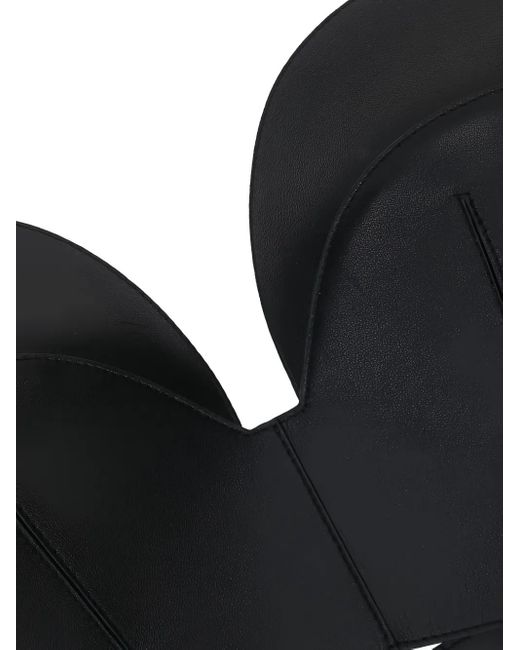 Givenchy Black Leather Crop Top