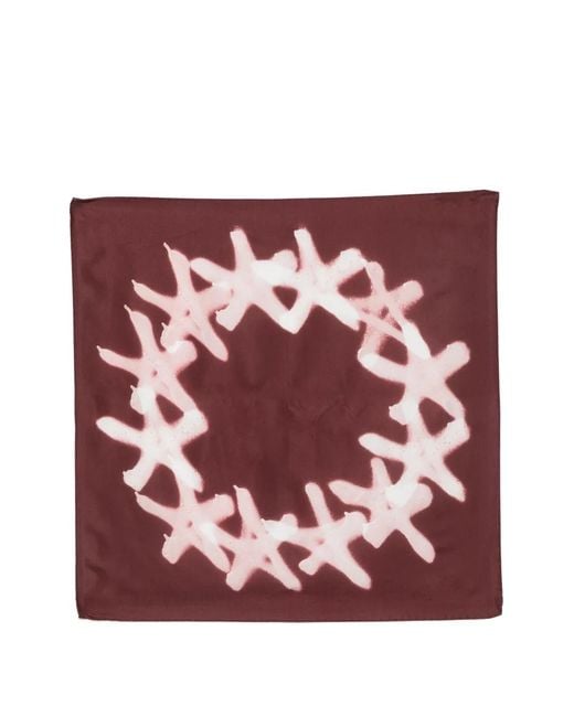 Etudes Studio Red Bandana Europa À Effet Taches De Peinture En Coton