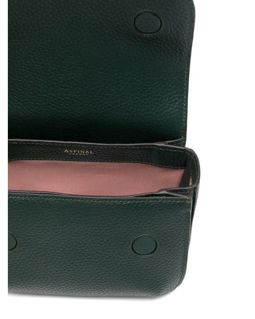 Aspinal Green Ella Leather Mini Bag