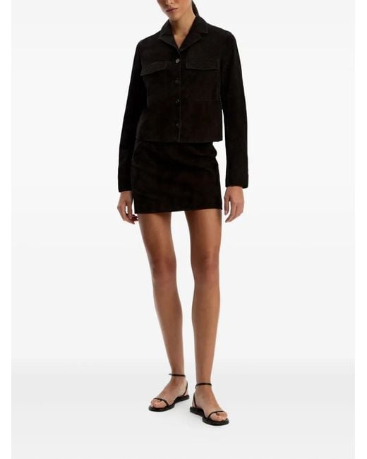 12 STOREEZ Black Suede Jacket