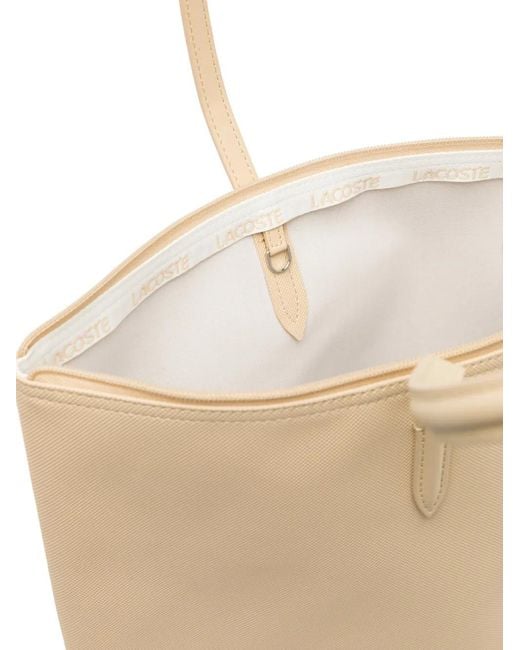 Lacoste Natural Zipped Tote Bag