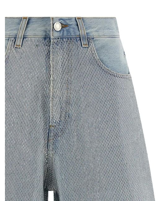 Haikure Gray Jeans-Shorts mit Nieten