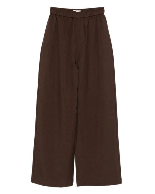 Pantaloni Con Vita Elasticizzata di Frankie Shop in Brown