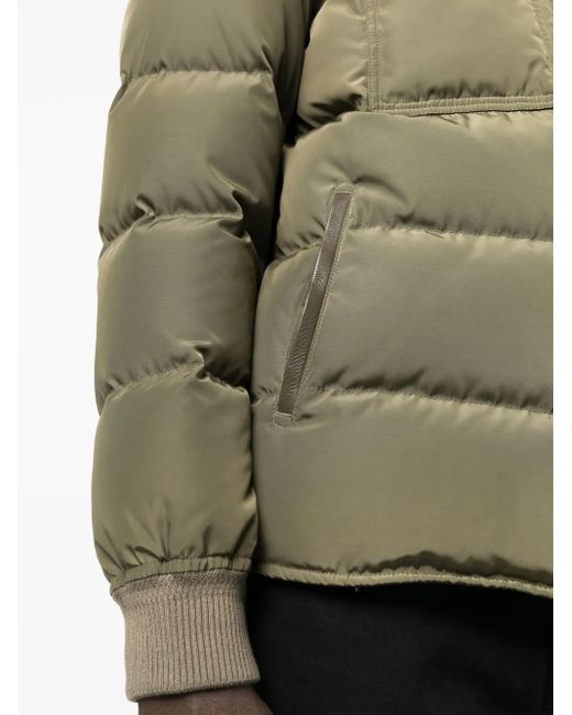 Tom Ford Green Padded Jacket In Techno Ottoman for men
